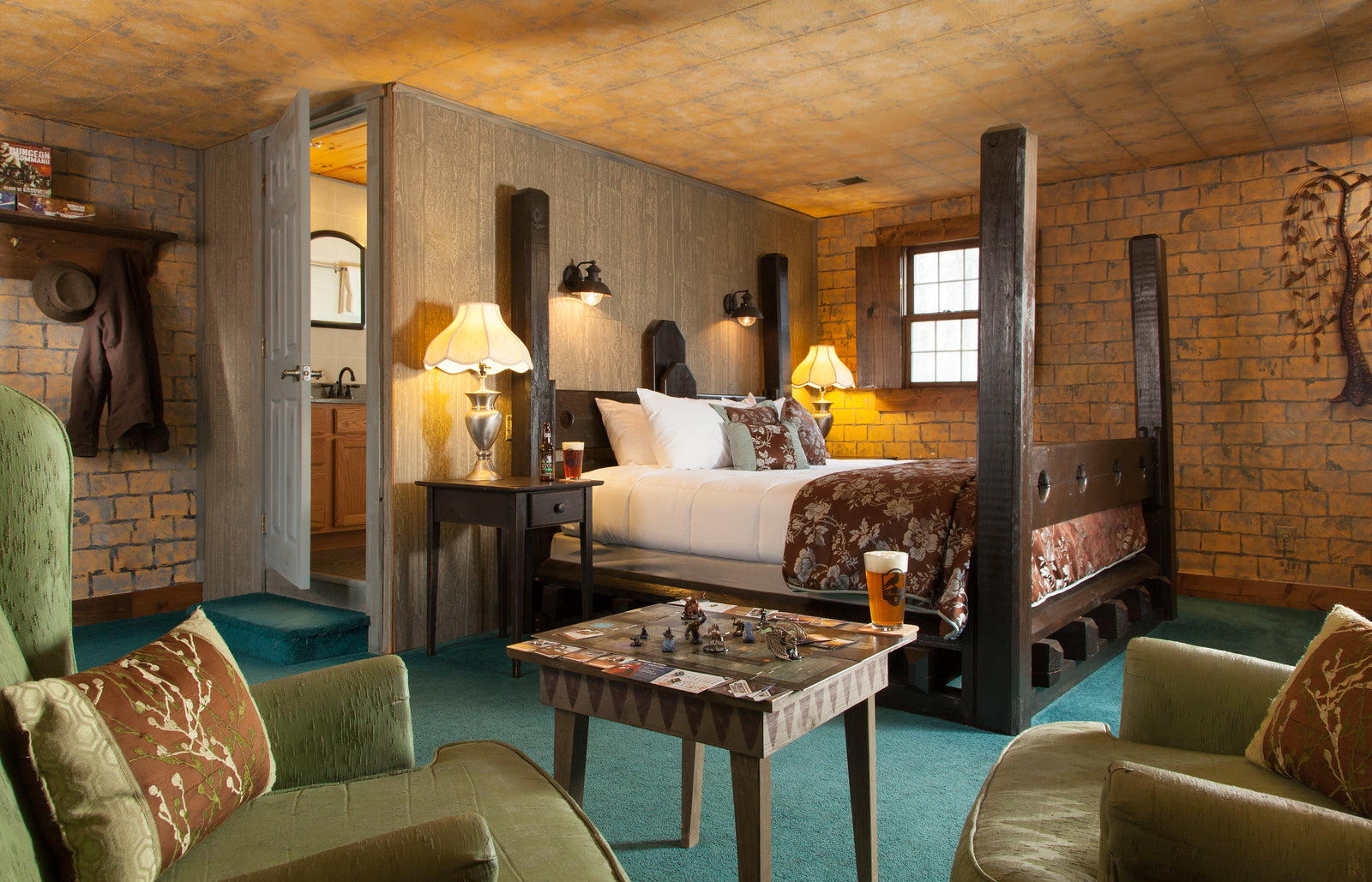 A room at Ravenwood Castle, where Champions Grove is held annually